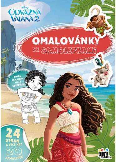 Malbuch A4 mit Stickern Vaiana 2