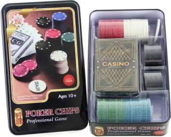 Pokerset in Blechdose
