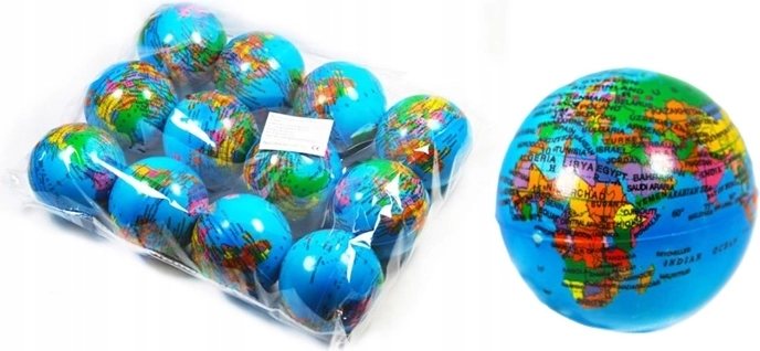 Weicher Ball Globus 6,3 cm