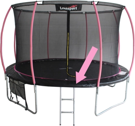Schutzabdeckung für Federn für Trampolin SPORT MAX 6 ft schwarz‑pink