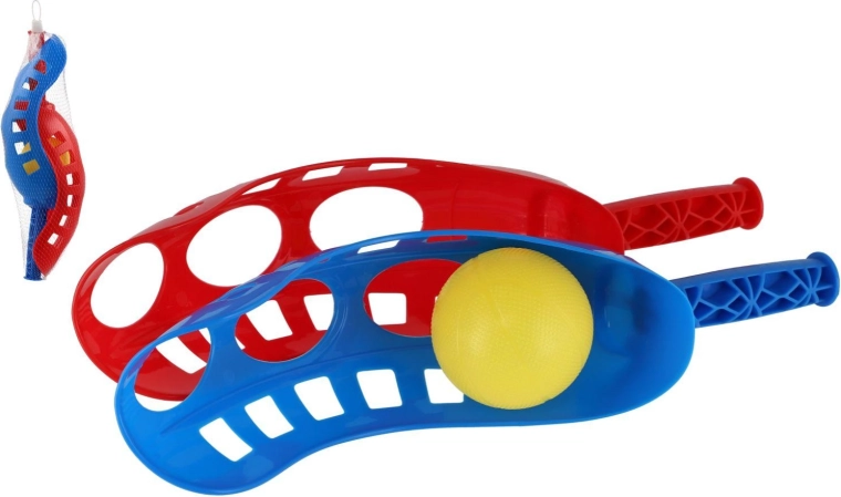 Wurf- und Fangspiel-Set mit zwei Fangschalen