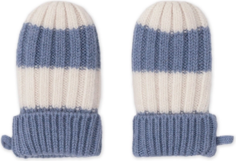 Lodger Merino-Handschuhe Stripe Stone 0–12 Monate