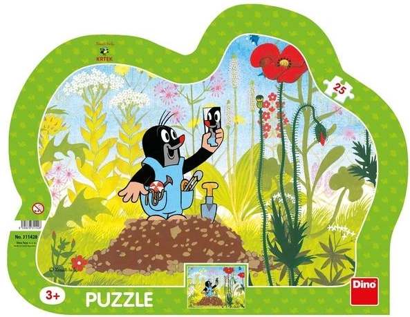 Dino Maulwurf und die Hose Puzzle 25 Teile