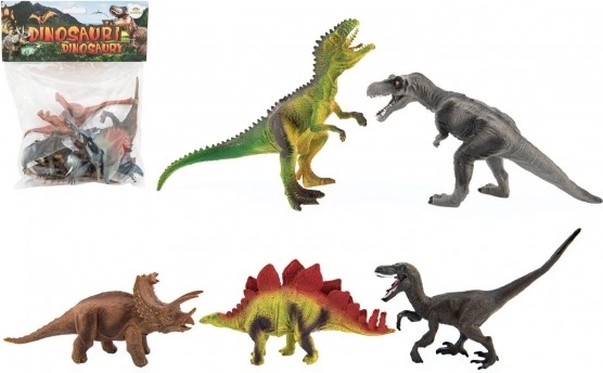 Set aus Kunststoff-Dinosauriern 15–18 cm, 5 Stück