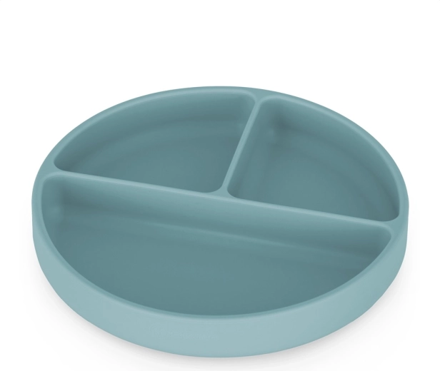 Petite&Mars Silikon-Trennteller mit Saugnapf Take&Match Frosted Sky 6m+