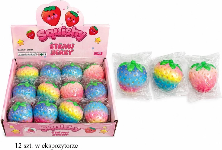 Sensorischer Squishy Erdbeere - 1 Stück