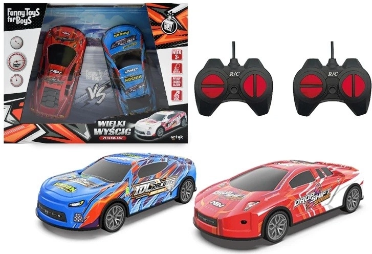 Set mit 2 ferngesteuerten RC-Autos 1:24