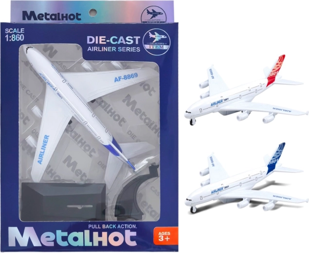 Metall-Flugzeugmodell Airliner MetalHot 1:860 mit Rückziehmotor