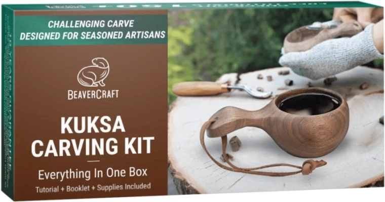 BeaverCraft DIY-Set zum Schnitzen einer Kuksa