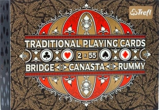 Traditionelle Spielkarten 2x55 Blatt