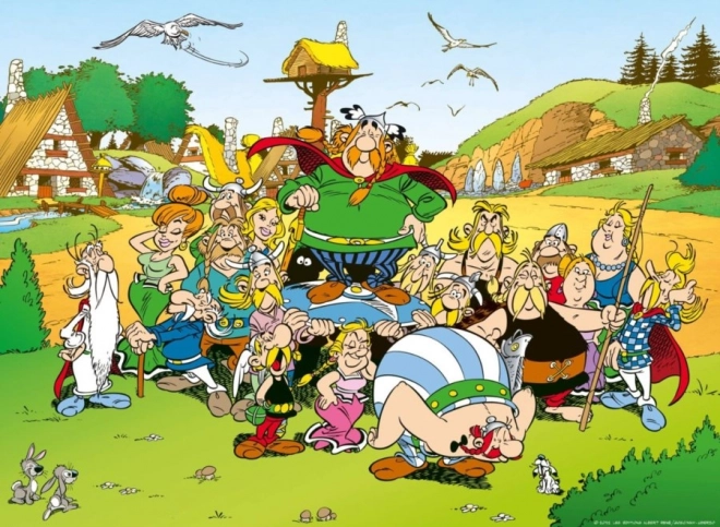 Ravensburger Puzzle Asterix und Obelix – Dorf 500 Teile