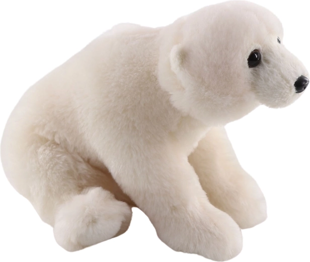 Sitzender Eisbär aus Plüsch 25 cm