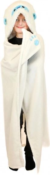 Cozy Noxxiez warme Kinderdecke mit Kapuze Yeti