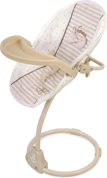 Multifunktionaler 3-in-1 Hochstuhl und Schaukel für Puppen Verona