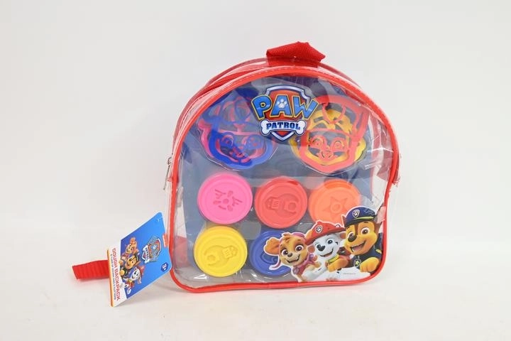 Paw Patrol transparenter Rucksack mit Knete und Förmchen