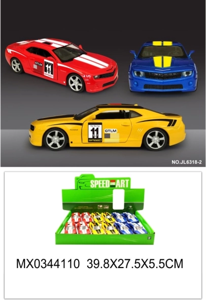 Metallsportwagen mit zu öffnenden Türen und Aufziehrückzug-Funktion