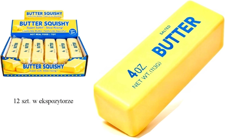 Anti-Stress-Quetschball Butter Gelb