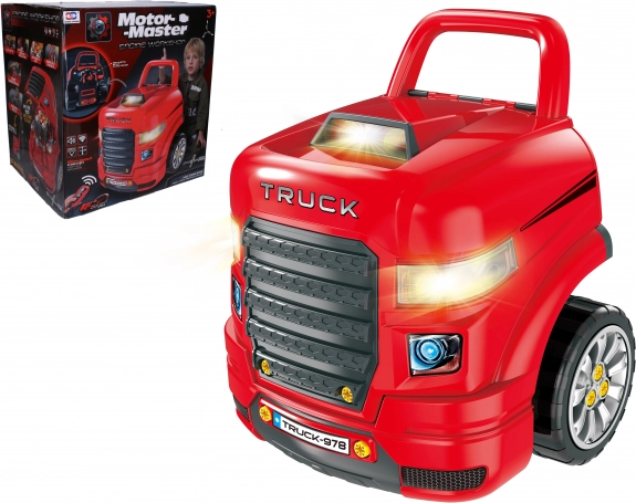 Set für kleine Mechaniker – interaktive Werkstatt mit Lkw und Lenkrad