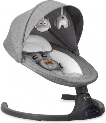 Elektrische Babyschaukel MoMi KENANI, dunkelgrau