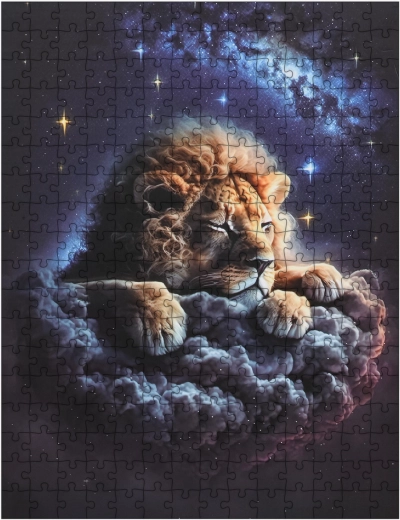 Kinderpuzzle Löwe in den Wolken, 300 Teile