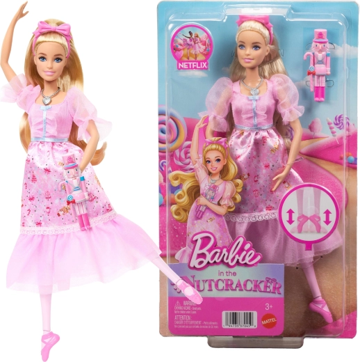 Barbie Nussknacker – Ballerina Clara im rosafarbenen Nachthemd