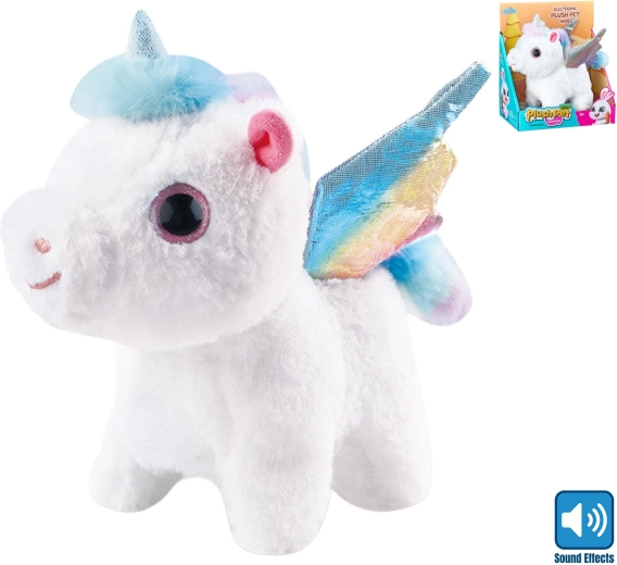 Laufendes Sound-Plüsch-Einhorn 21 cm