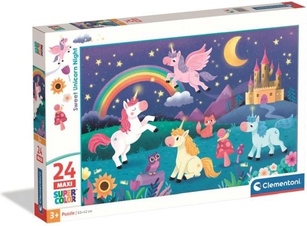 Clementoni Maxi-Puzzle Süßes Einhorn, 24 Teile