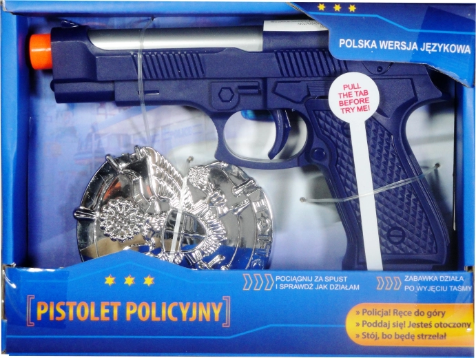 Polizeipistole mit polnischem Soundmodul