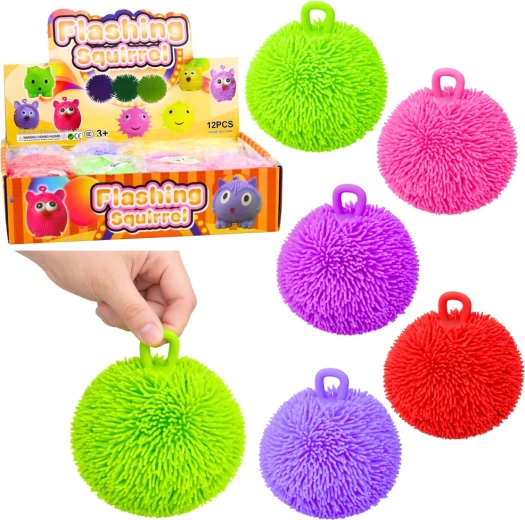 Sensorischer Anti-Stress-Ball mit LED-Licht, Farbmix