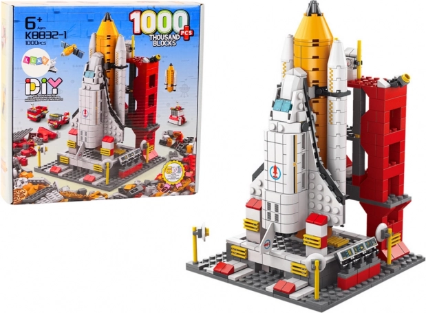 Konstruktionsblöcke Weltraumrakete 6in1 1000 Stk.