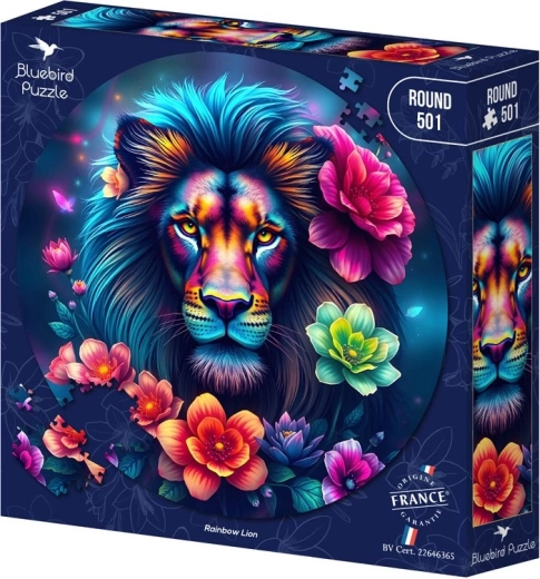 Bluebird rundes Puzzle Regenbogenlöwe 501 Teile - 1 Stück