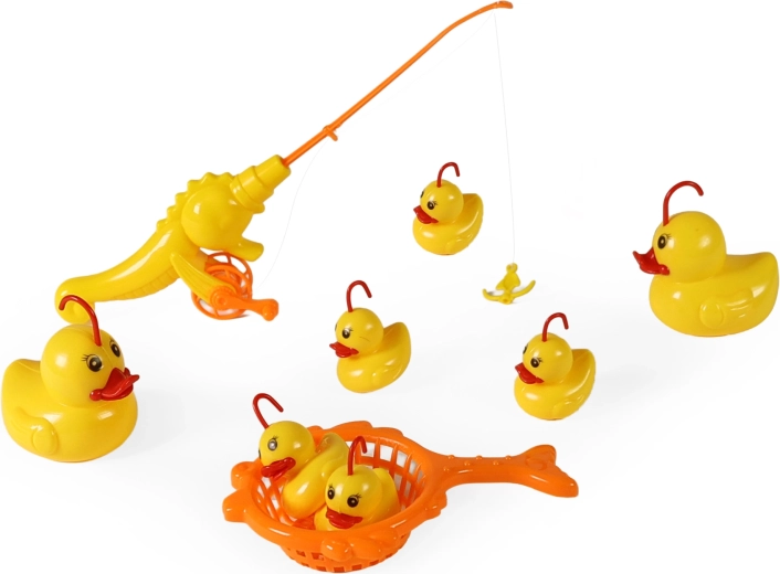 Kinderspiel zum Angeln mit Entchen