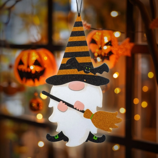 Hängende Halloween-Dekoration Kobold aus Schaumstoff 44 × 26 cm