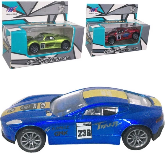 Metall-Sport-Rennauto mit Rückzugantrieb 8 cm - 1 Stück