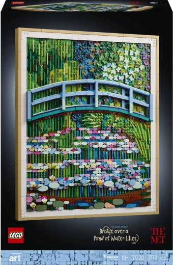 LEGO Art Claude Monet Brücke über einen Seerosenteich