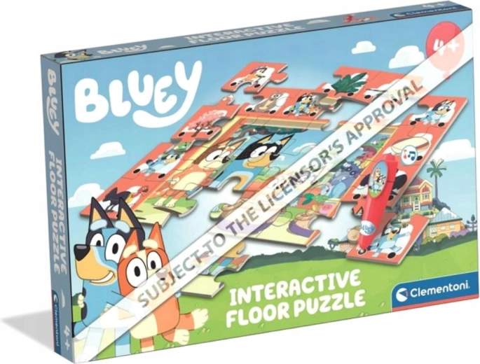 Bodenpuzzle mit interaktivem Stift BLUEY, 24 Teile