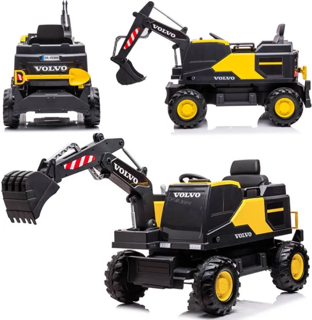 Elektrischer Kinderbagger Volvo mit beweglichem Ausleger und Schaufel – Volvo