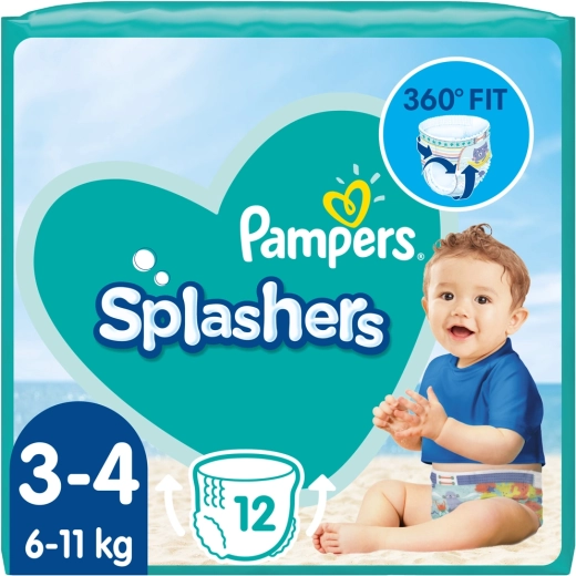 Pampers Splashers Schwimmwindelhöschen Gr. 3 (12 Stk.) 6–11 kg
