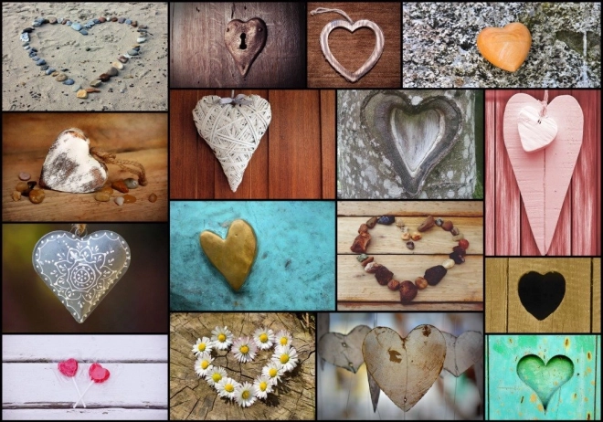 Puzzle-Collage: Liebe 1000 Teile