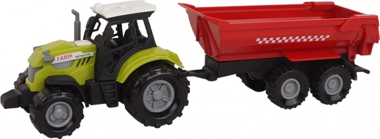 FARM SERVICE Traktor mit Anhänger mit Geräuschen und Lichtern