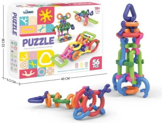 Konstruktions-Bausatz – Bausteine (56 Teile)