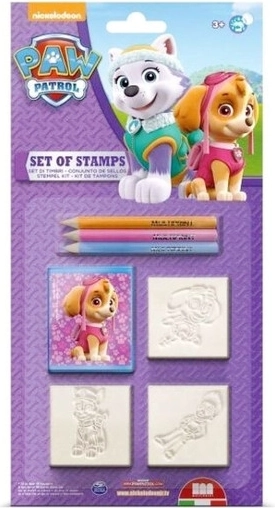 Multiprint Paw Patrol Stempel für Mädchen – Set 3 Stk.