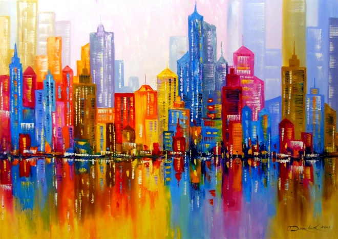 Puzzle Regenbogenstadt 1000 Teile ENJOY