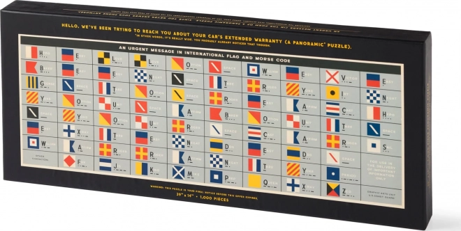 Galison panoramisches Puzzle Wichtige Nachricht 1000 Teile