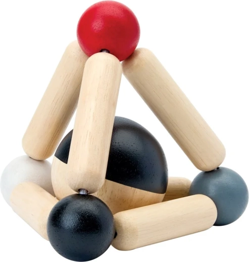 PlanToys Kontrast-Rassel und Beißring Triangle