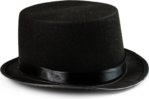 Eleganter schwarzer Zylinder für Erwachsene