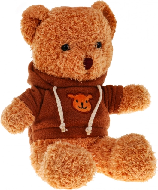 Plüschbär mit Kapuzenpullover für Kinder 3+ Brauner Plüsch-Maskottchen Der beste Freund von Kleinkindern
