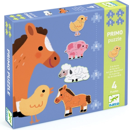 Djeco Puzzle Primo Auf dem Bauernhof