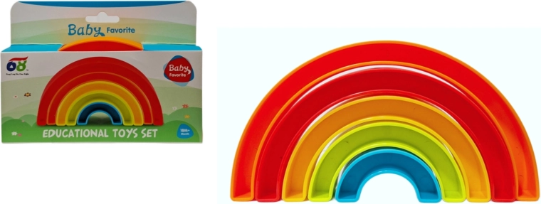 Bunter Stapel-Regenbogen