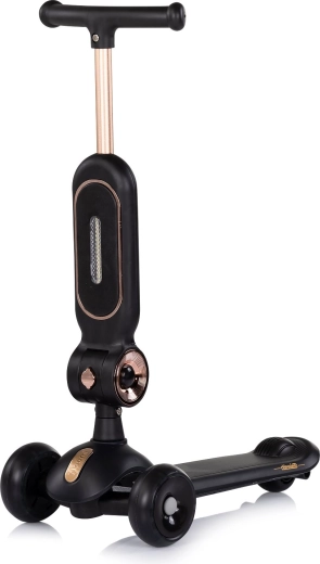 Chipolino Roller Bloomi 2-in-1 mit Rutschfahrzeug, schwarz